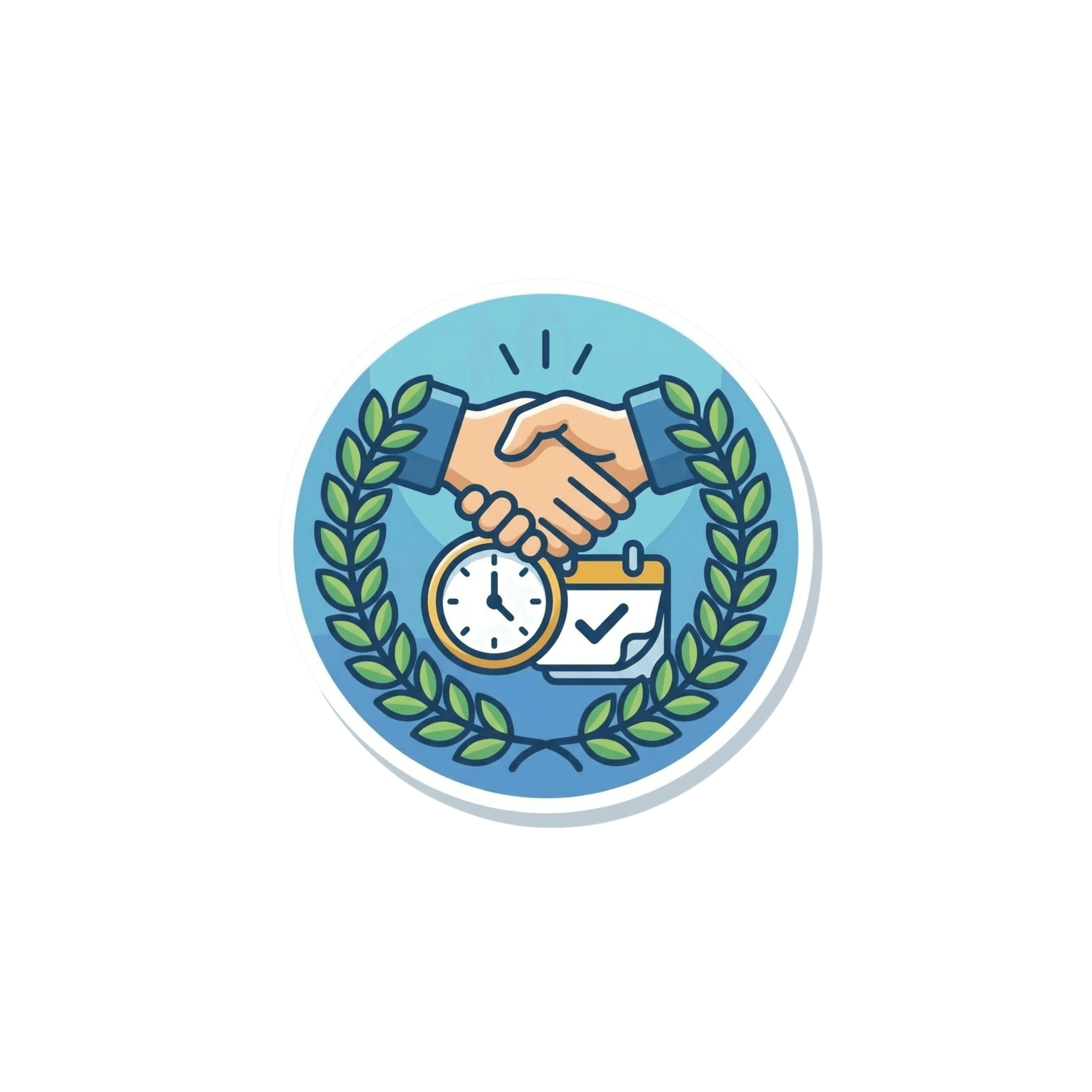 Clock and attendance icon